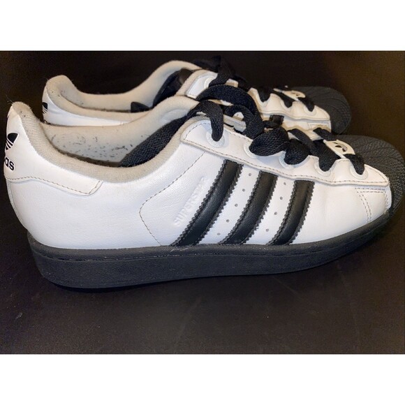 White And Black Adidas superstar II Womens Size 6.5 - Picture 4 of 5